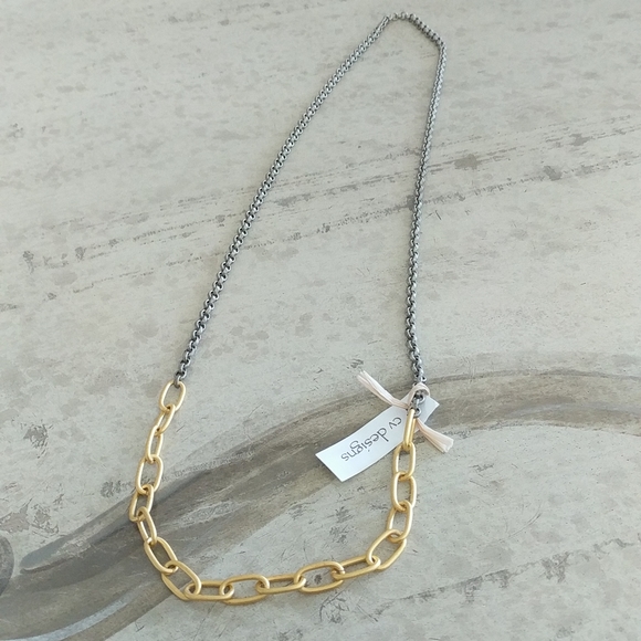 Gold chain necklace by CV DESIGNS. 38". NWT! - Picture 6 of 16